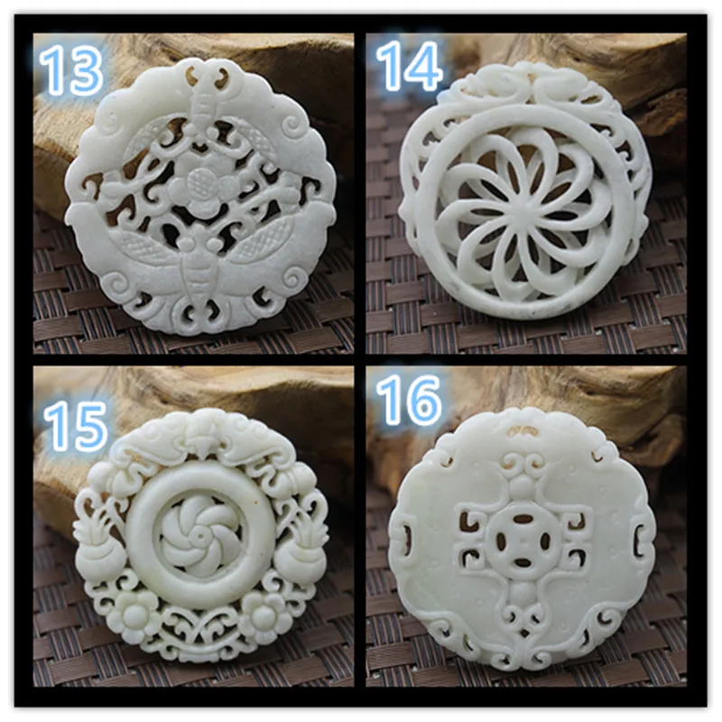Natural White Jade Carved Luck - Women'S Fashion Jewellery 评论和价格