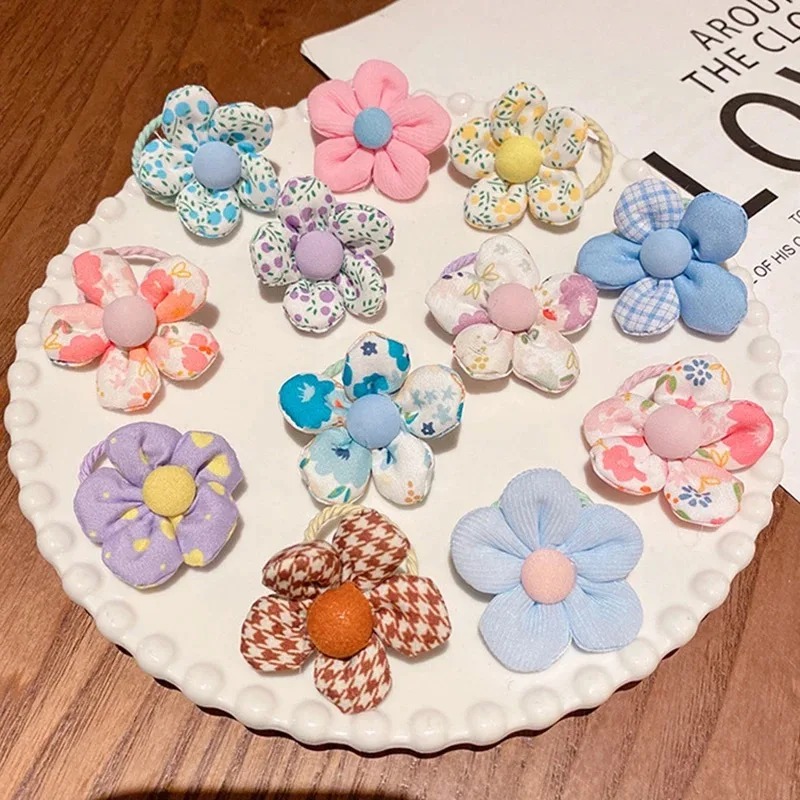 10Pcs Large Flower Elastic Hai - Women'S Fashion Boutique 评论和价格