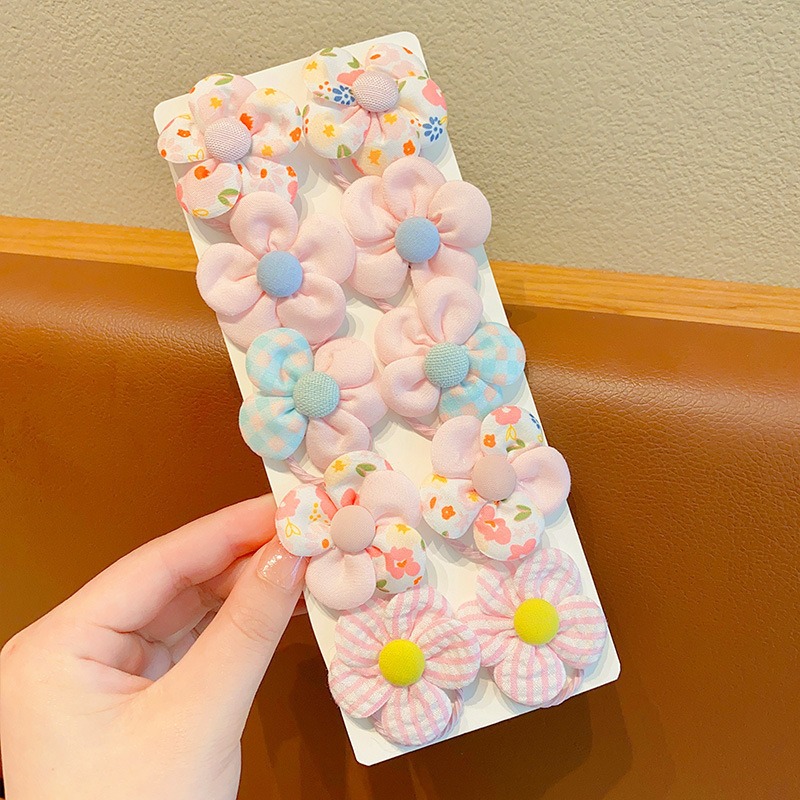 10Pcs Large Flower Elastic Hai - Women'S Fashion Boutique 评论和价格
