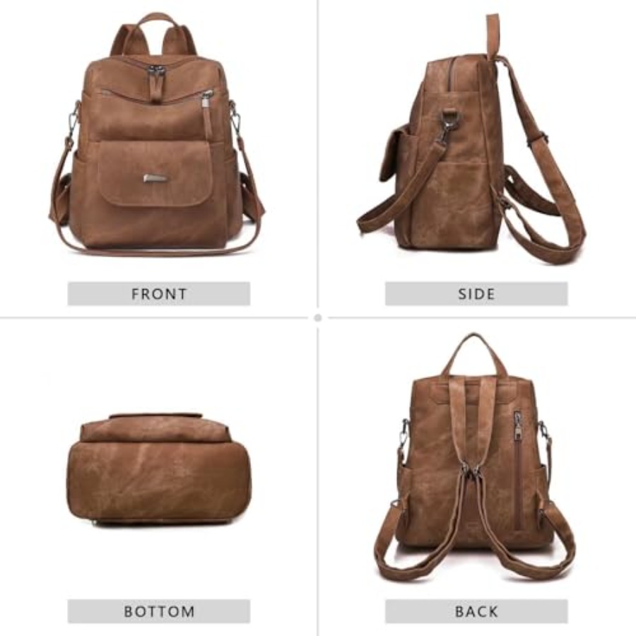 PU Leather Backpack Purse for  - Women Fashion Handbags 评论和价格