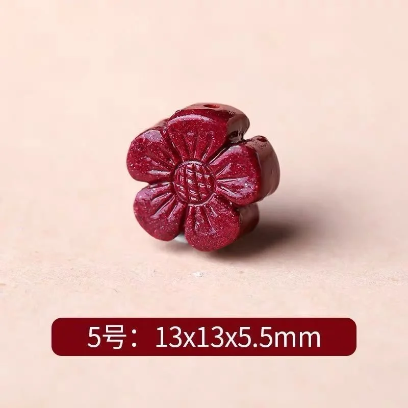 5pc Natural Cinnabar Chinese O - Women'S Fashion Jewellery 评论和价格